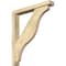 Ekena Millwork Funston Block Rough Sawn Bracket w/ Offset Brace, Douglas Fir, 4"W x 26"D x 30"H BKT0402X26X30FST05RDF - alternate 1
